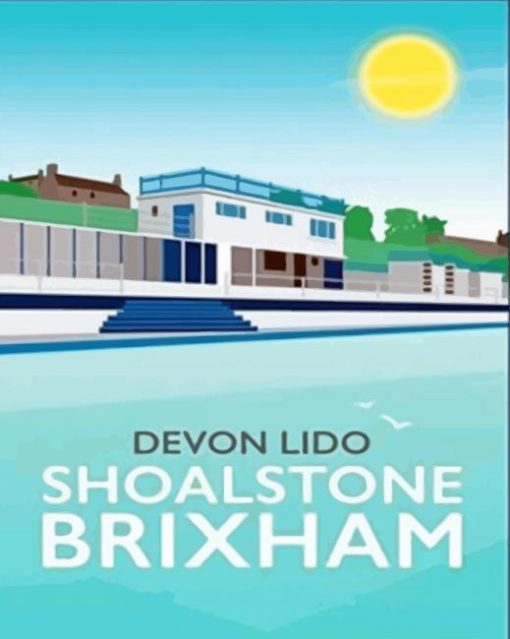 Devon Lido Shoalstone Brixham Poster Diamond Painting