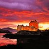 Eilean Donan Sunset Diamond Painting