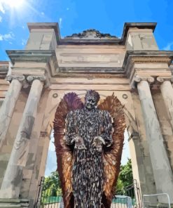 England Knife Angel Sculpture Diamond Painting