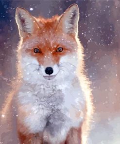 Fox Snow Diamond Painting