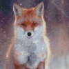 Fox Snow Diamond Painting