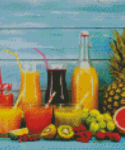 Fruit And Drinks Diamond Painting