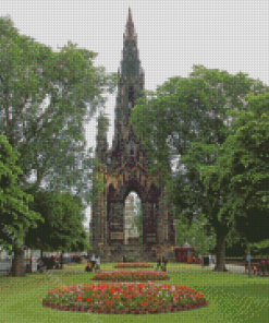 Gardens Princes Street Edinburgh Diamond Painting