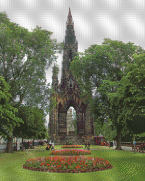 Gardens Princes Street Edinburgh Diamond Painting