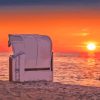 Germany Sylt Beach Chair Sundown Diamond Painting