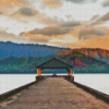 Hanalei Bay Hawaii Boardwalk Diamond Painting