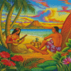 Hawaiian Couple Diamond Painting