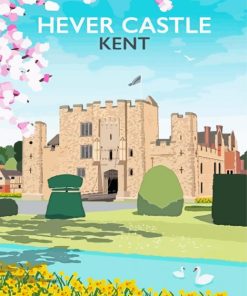 Hever Castle Kent Poster Diamond Painting