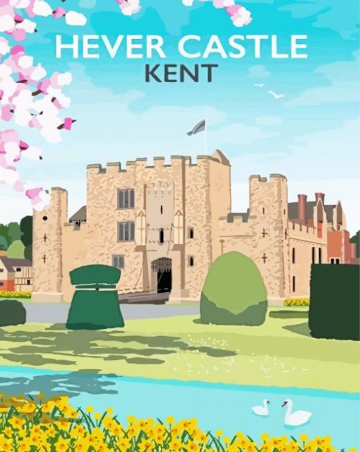 Hever Castle Kent Poster Diamond Painting