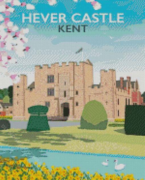 Hever Castle Kent Poster Diamond Painting