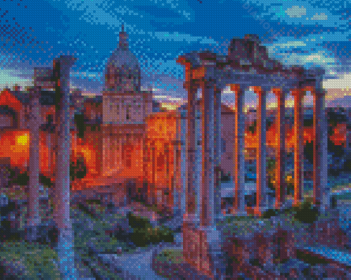 Historical Forum Rome Diamond Painting