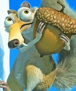 Ice Age Scrat And Nut Diamond Painting