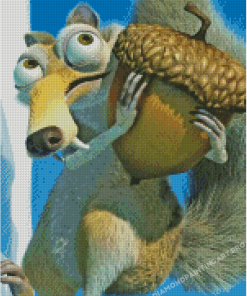 Ice Age Scrat And Nut Diamond Painting