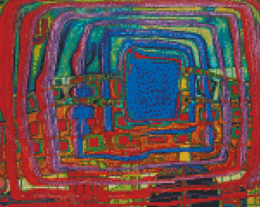 The I Still Do Not Know By Hundertwasser Diamond Painting