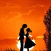 Love Silhouette Sunset Diamond Painting