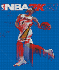 NBA 2k Zion Williamson Diamond Painting