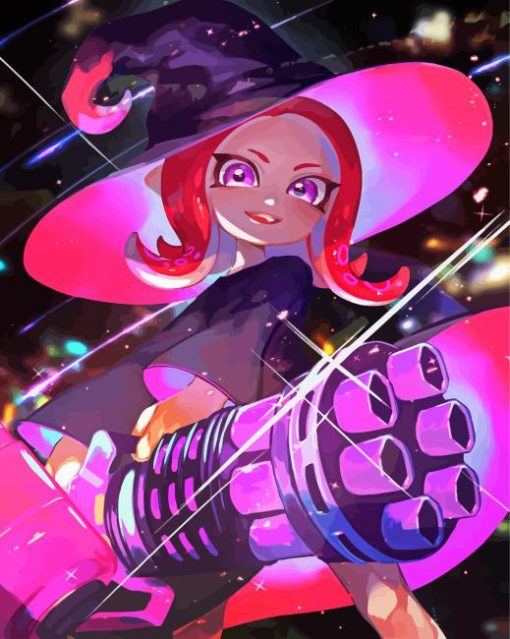 Octoling Witch Splatoon 3 Game Diamond Painting