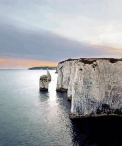 Old Harry Rocks England Dorset Diamond Painting