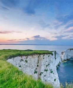 Old Harry Rocks Landscape Diamond Painting