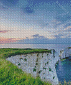 Old Harry Rocks Landscape Diamond Painting