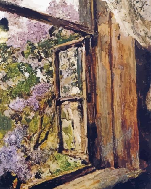 Open Window Lilacs Valentin Serov Diamond Painting