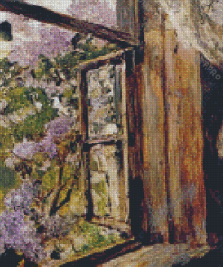 Open Window Lilacs Valentin Serov Diamond Painting