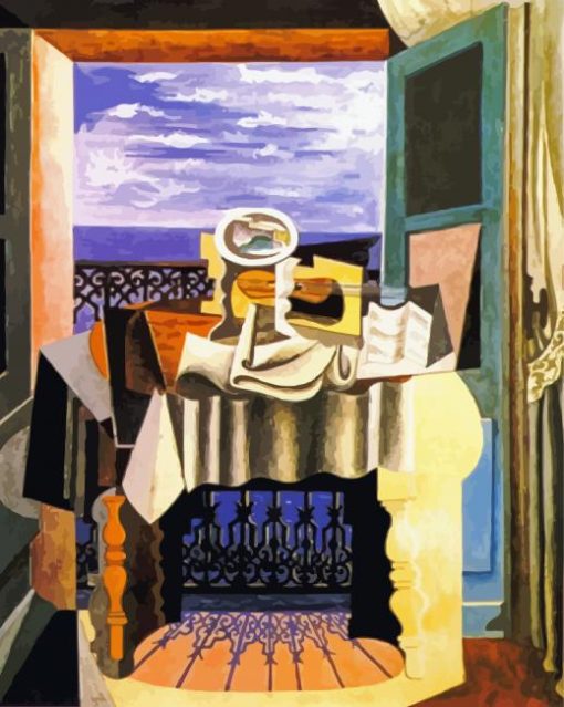 Pablo Picasso Still Life In Front On Window Diamond Painting