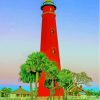 Ponce De Leon Lighthouse Sunset Diamond Painting