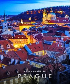 Prague By Night Poster Diamond Painting