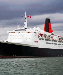 QE2 Liner In The Sea Diamond Painting