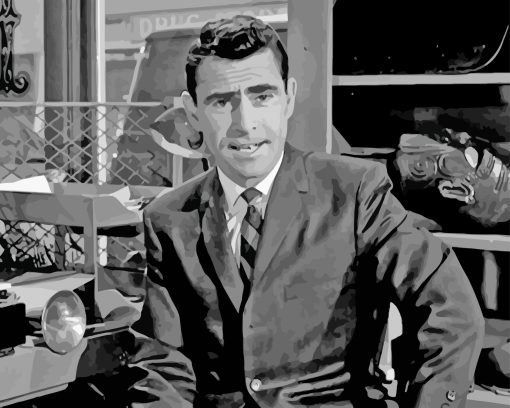 Rod Serling The Twilight Zone Character Diamond Painting