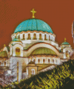 Saint Sava Temple Belgrade Serbia Diamond Painting