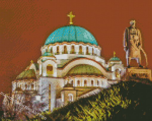 Saint Sava Temple Belgrade Serbia Diamond Painting