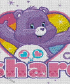 Share Bear Poster Diamond Painting