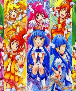 Smile Precure Characters Diamond Painting