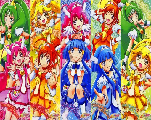 Smile Precure Characters Diamond Painting