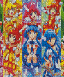 Smile Precure Characters Diamond Painting