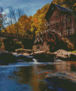 Snowshoe Village In West Virginia Diamond Painting