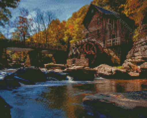 Snowshoe Village In West Virginia Diamond Painting