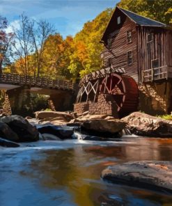 Snowshoe Village In West Virginia Diamond Painting