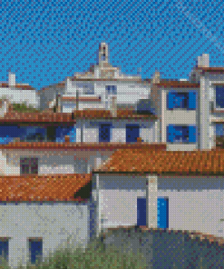 Spain Cadaques Town Houses Diamond Painting