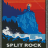 Split Rock Lighthouse Poster Art Diamond Painting