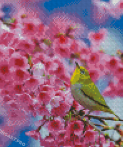 Spring Blossom And Bird Diamond Painting