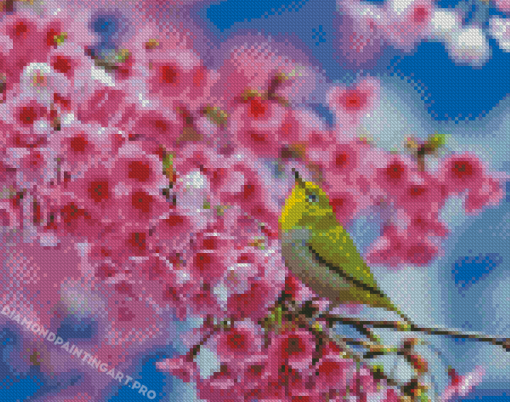 Spring Blossom And Bird Diamond Painting