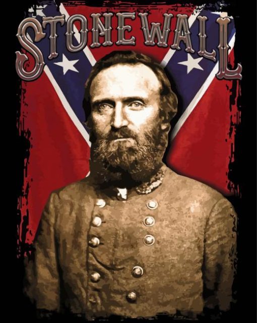 Stonewall Jackson Poster Diamond Painting