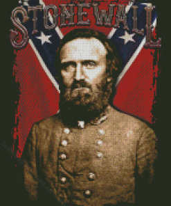 Stonewall Jackson Poster Diamond Painting