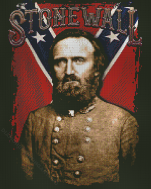 Stonewall Jackson Poster Diamond Painting