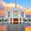 Sunset At Ogden Utah Temple Diamond Painting