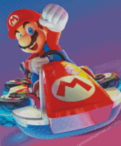 Super Mario Kart Video Game Diamond Painting