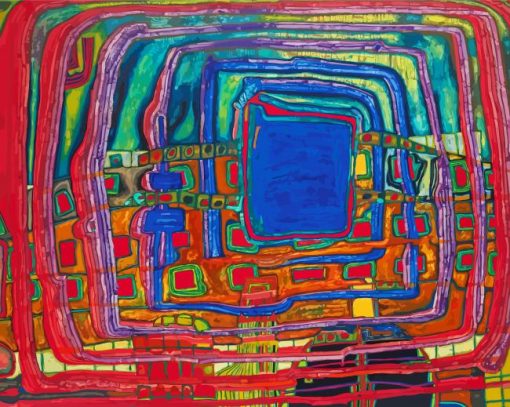 The I Still Do Not Know By Hundertwasser Diamond Painting